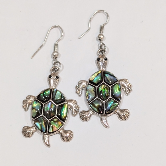 Sea Turtle Dangle Earrings - Picture 1 of 5